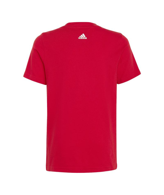 Camiseta adidas Lin Roja Infantil