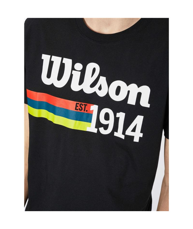 T-shirt Wilson Script 14 preto