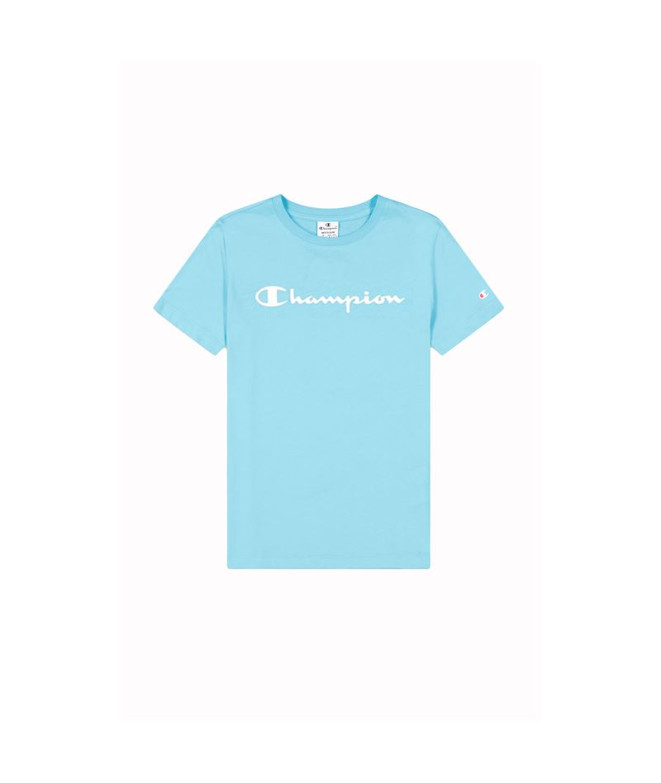 Camiseta Champion Crewneck Azul Mujer