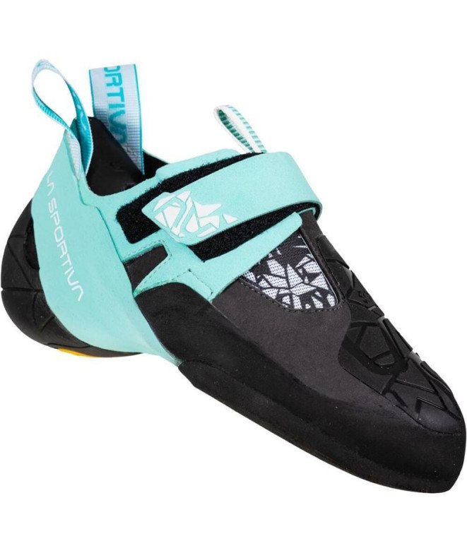 Sapatilhas de escalada La Sportiva Skwama Vegan Carbon/Turquesa