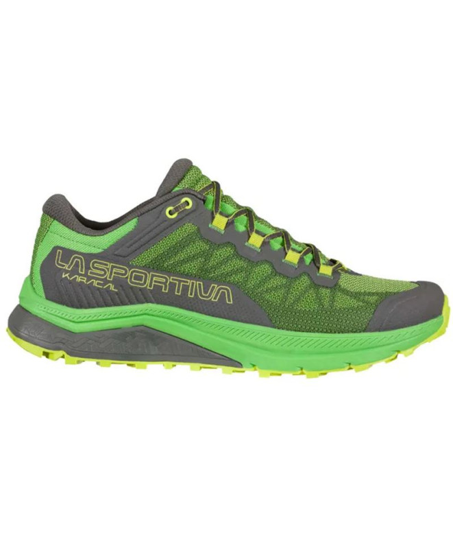 Sapatilhas de trail running La Sportiva Karacal Metal/Flash Green para homem