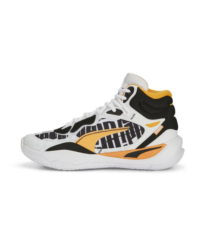 Sapatilhas de basquetebol Puma Playmaker Pro Mid Mid Bl Branco