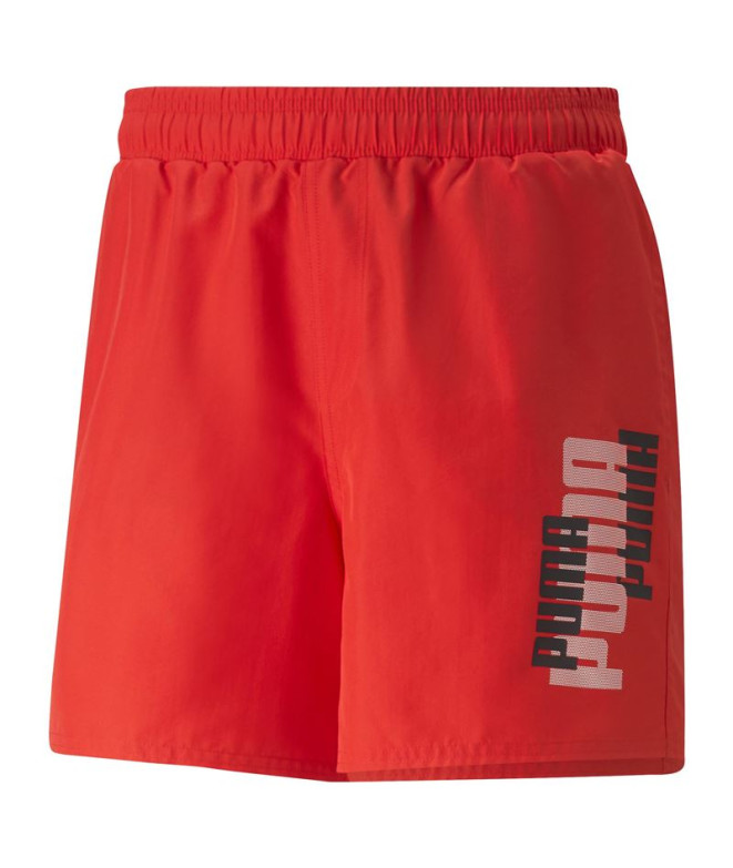 Calças Puma Ess+ Logo Power para homem Vermelho