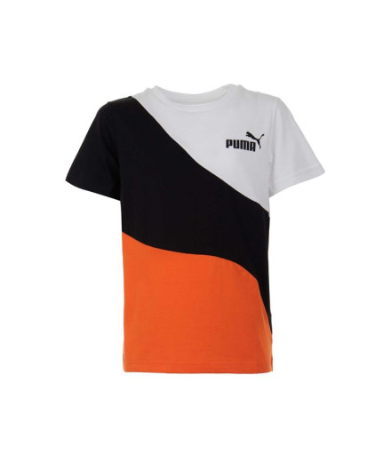 T-shirt Puma Power Cat Cayenne Pepper para rapaz