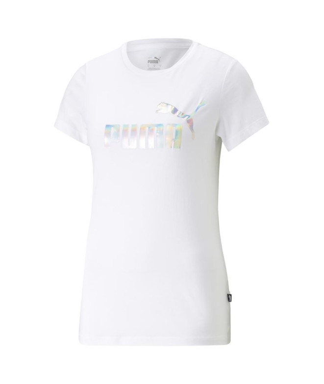 T-Shirt Puma Ess+ Nova Shine para mulher Branco