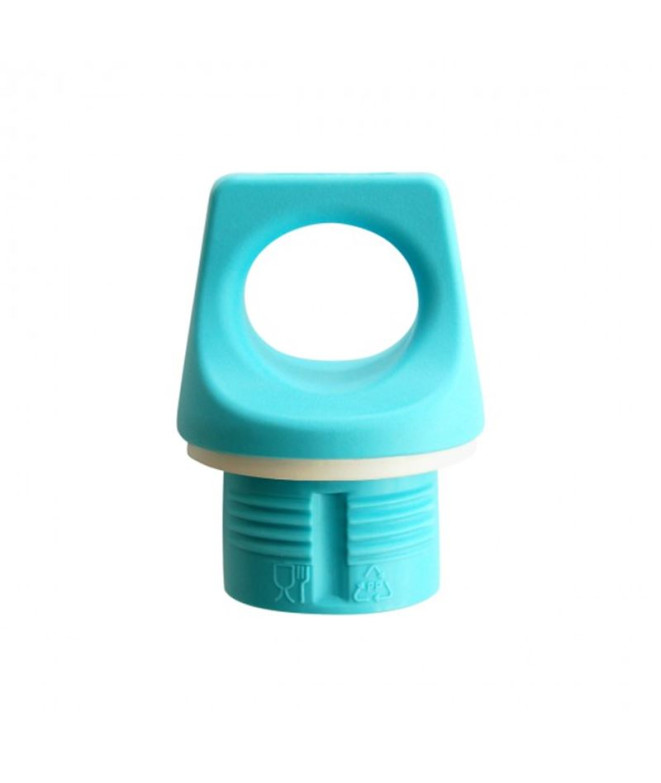 Botella Aluminio Futura 0,6 L.-tapón azul -Naranja