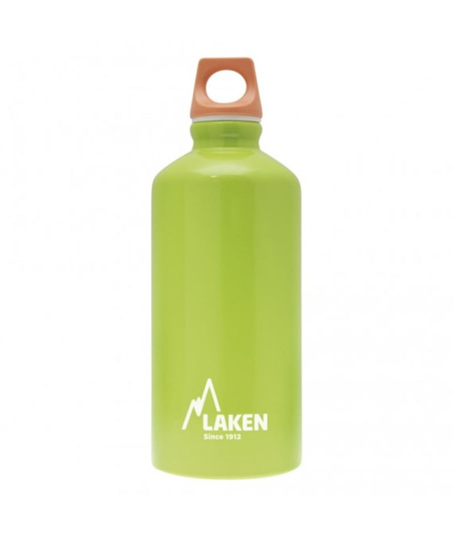 Futura Bouteille en aluminium 0,6 L - bouchon rose - Vert