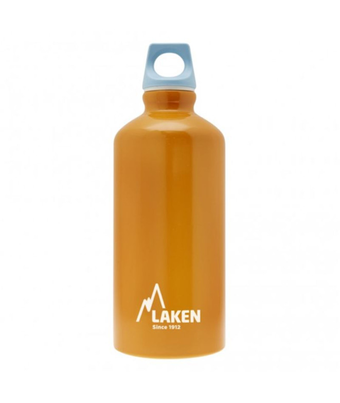 Garrafatampão Alumínio Futura 0,75 L.- azul - laranja Bot.