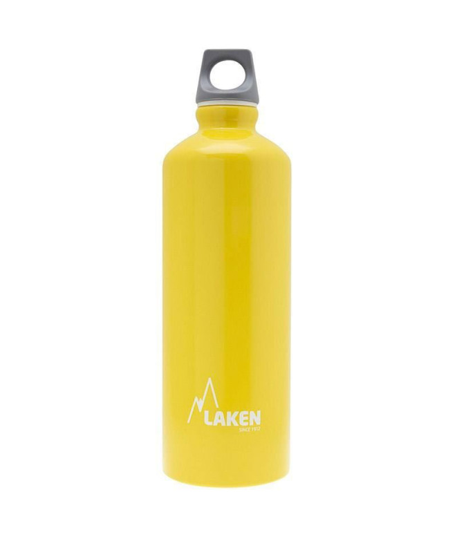 Bouteillebouchon Aluminium Futura 0,75 L.- gris -Jaune Bot.