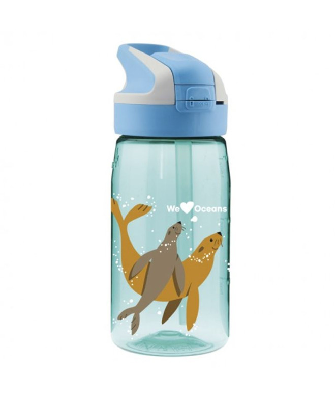 Botella Tritan Laken 0,45L Tapón Summit Fokis