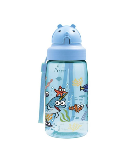 Bouteille Tritan 0,45 L. Bouchon OBY, Amis de la mer 2