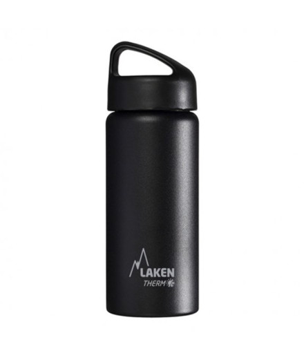 Garrafa térmica em aço inoxidável 18/8 - 0,5L - Preto