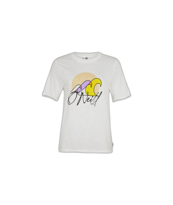 T-shirt O'Neill Luano Graphic Women Branco