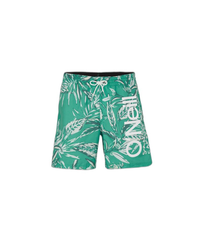 Maillot de bain O'Neill Maillot de bain à fleurs Cali Homme Imprimé vert