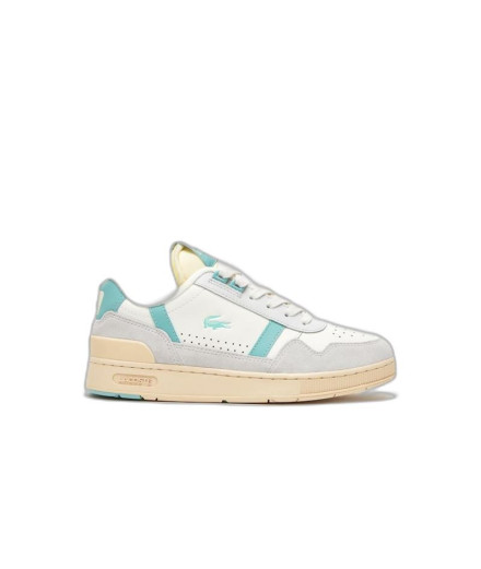 Chaussures Lacoste T-Clip Leather Colour Pop Women's White