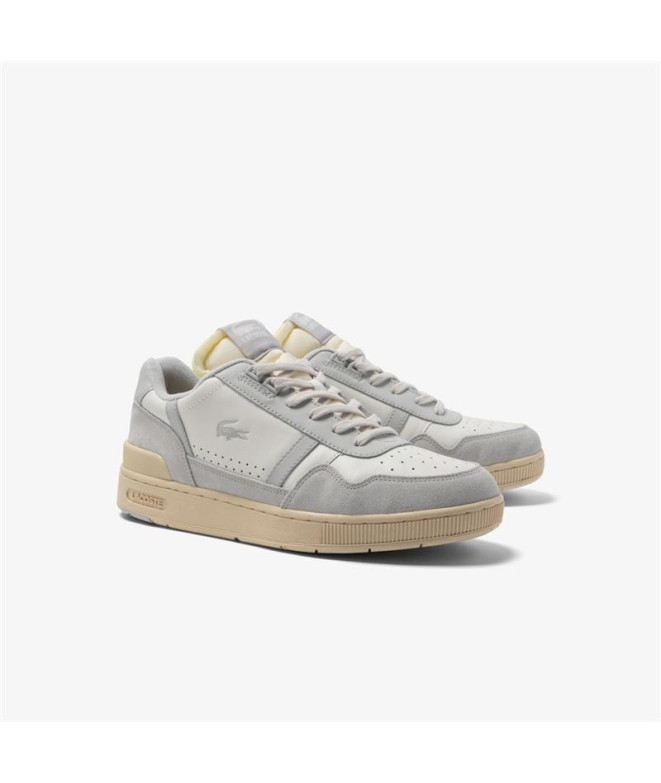 Zapatillas Lacoste T-Clip Leather Tonal Blanco...