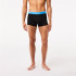 Slip Lacoste 3PK Ceinture Contraste Noir Homme