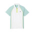 Polo Lacoste Sport com fecho de correr e carcela contrastante Ténis branco para homem