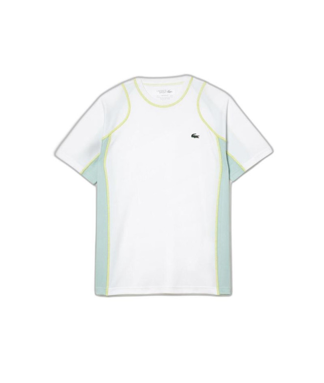 T-Shirt Lacoste Sport Run-Resistant Piqué Tennis Blanc Hommes