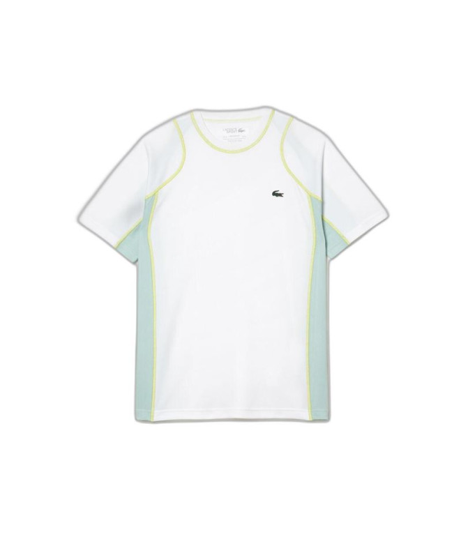 T-Shirt Lacoste Sport Run-Resistant Piqué Tennis White Men's