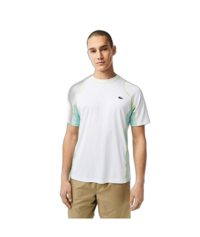 Camiseta de hombre Lacoste Sport regular fit con marca a contraste