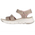 Chaussures Skechers Arch Fit - Fresh Blo Femme Taupe Webbing/Pink Neoprene