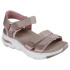 Chaussures Skechers Arch Fit - Fresh Blo Femme Taupe Webbing/Pink Neoprene