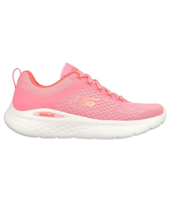 Chaussures Skechers Go Run Lite Femme Textile rose/bordure corail