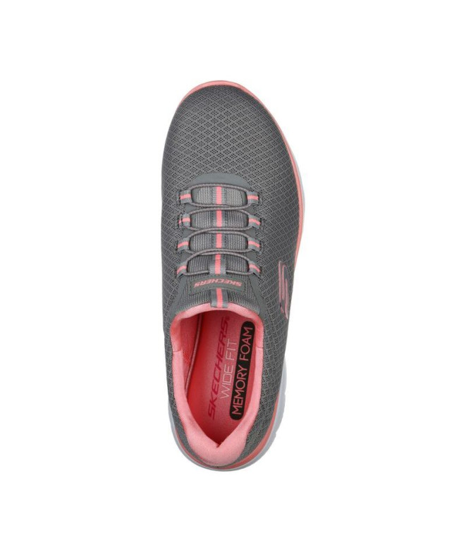 Zapatillas Skechers Summits Mujer Gris