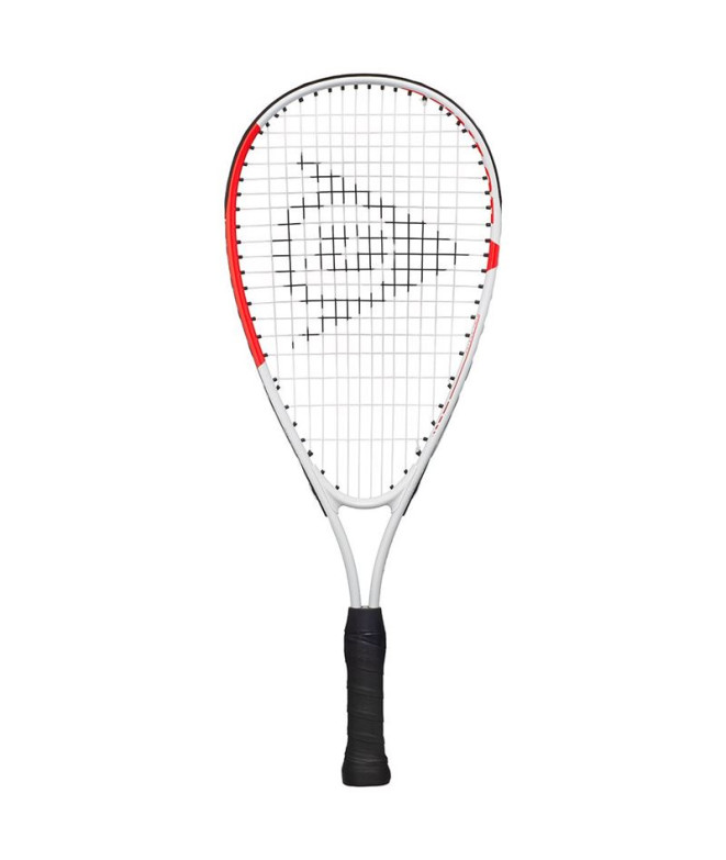 Raquete de squash Dunlop Fun Mini 22 polegadas branco / vermelho Raquete de squash para crianças