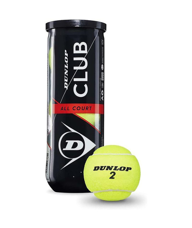 As bolas de ténis podem Dunlop D TB CLUB AC 3PET