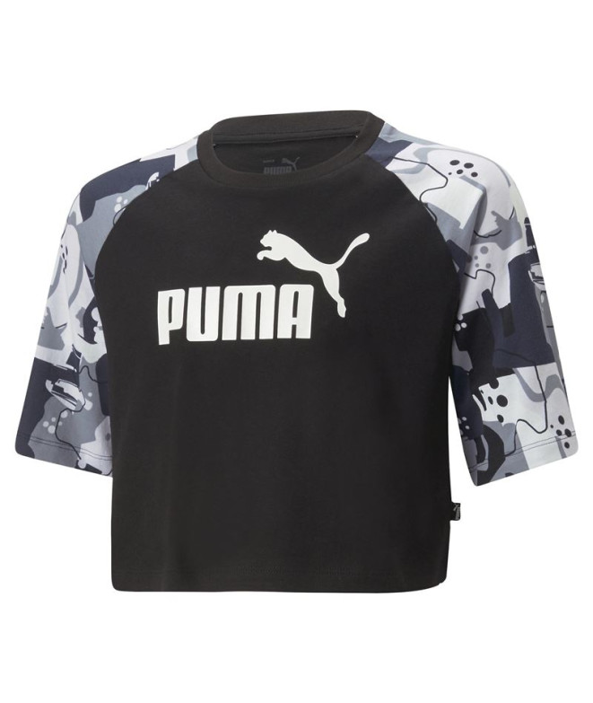 Puma Ess+ Street Art Ragl T-Shirt fille Noir