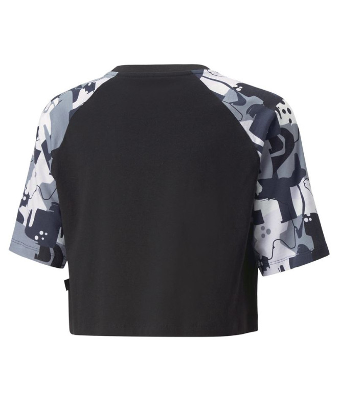 Puma Ess+ Street Art Ragl T-Shirt fille Noir