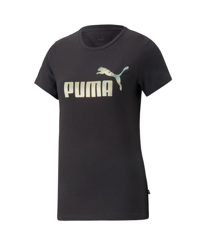 Puma Essentials+ Nova Shine T-Shirt Femme Noir