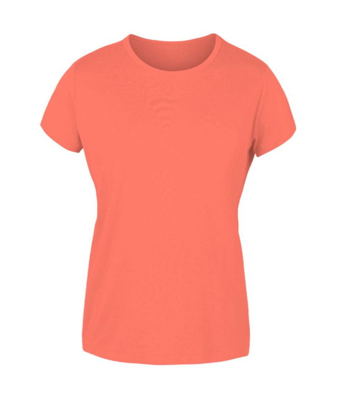 Camiseta Montanha Joluvi de Algodão penteado Coral Mulher