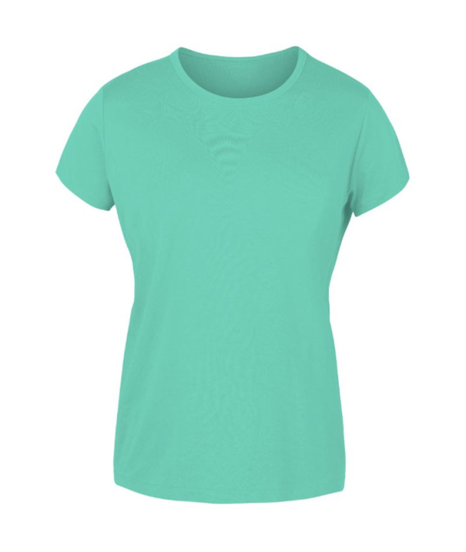 Camiseta Montanha Joluvi de Algodão penteado Menta Mulher