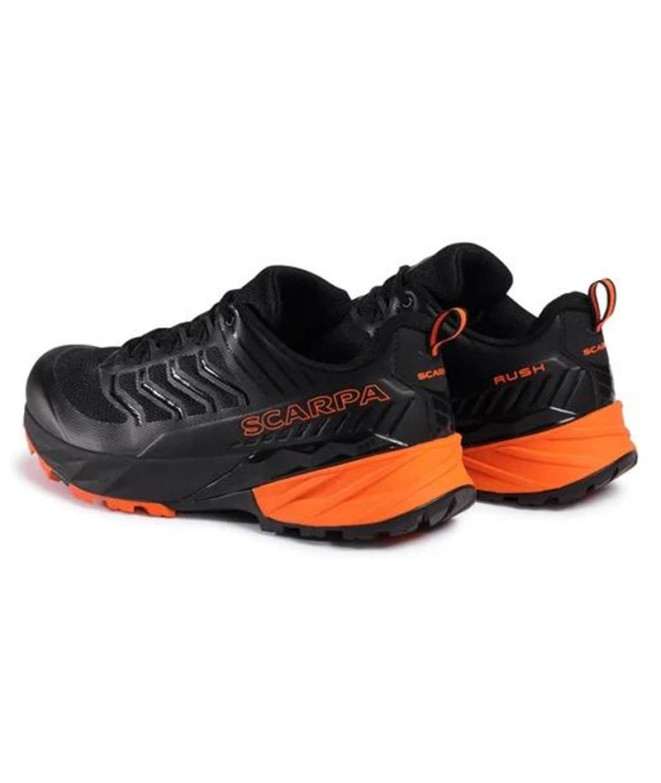 Zapatillas de Trail Scarpa Rush Black-Orange...