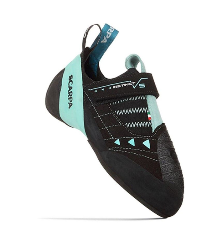 Escalada Escalada Sapatilhas de escalada Scarpa Instinct Vs Black-Aqua F Women's