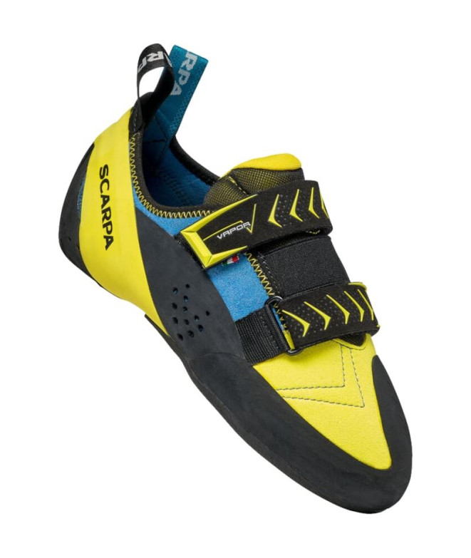 Chaussures d'escalade par Escalade Scarpa Vapor V Ocean- Yellow Fr . Homme
