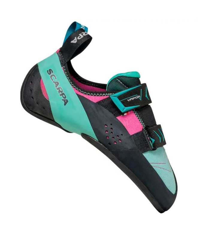 Chaussures d'escalade de Escalade Scarpa Vapor V Dahlia-Aqua Frw Femme