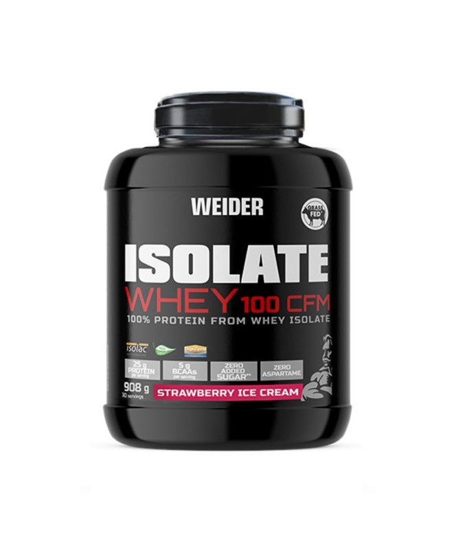 Weider Isolate Whey Protein Shake 100 CFM Fraise 908Gr