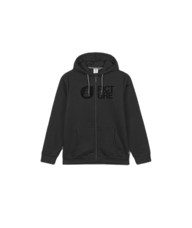 Image Basement Flock Zip Hoodie Jacket Black Man