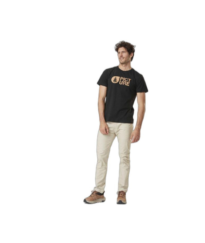 Camiseta Picture Basement Cork Negro Hombre