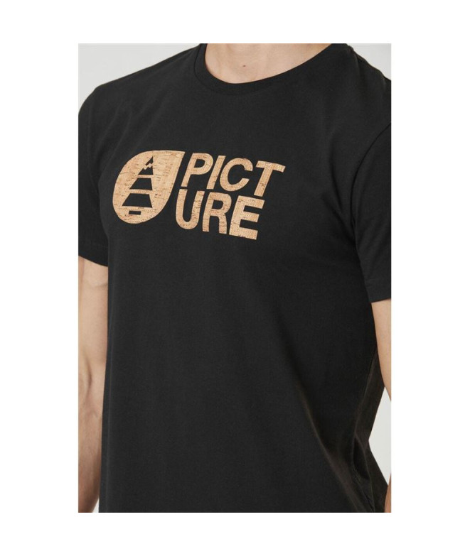 Camisola Picture Basement Cork T-Shirt Preto Homem