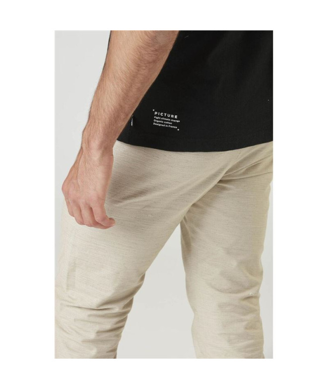 Camiseta Picture Basement Cork Negro Hombre