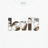 T-shirt Levi's Camo Poster Logo Bright White para rapaz