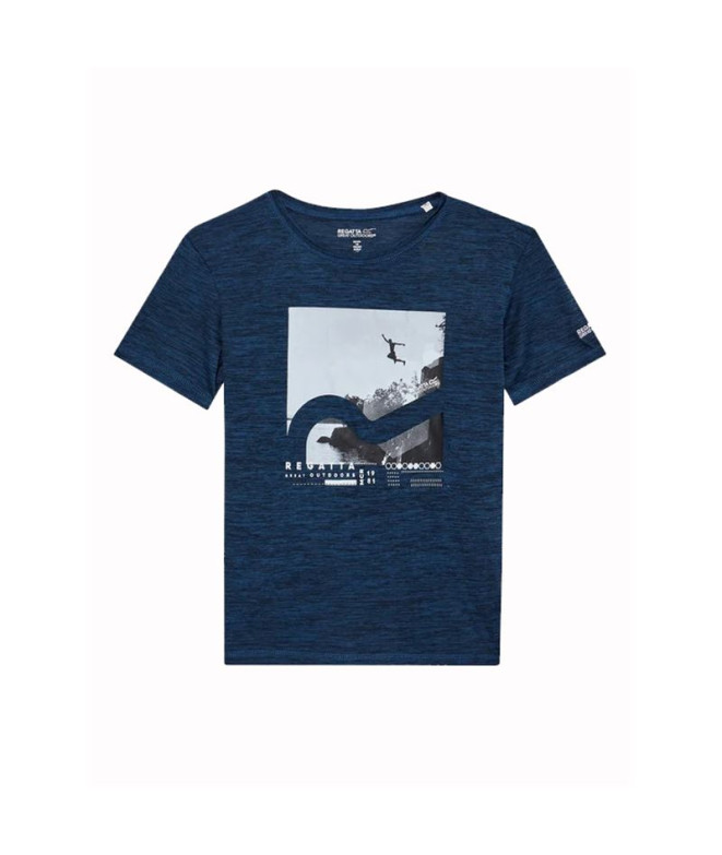 Camiseta de Montaña Regatta Alvarado VII Bluewingmarl Infantil