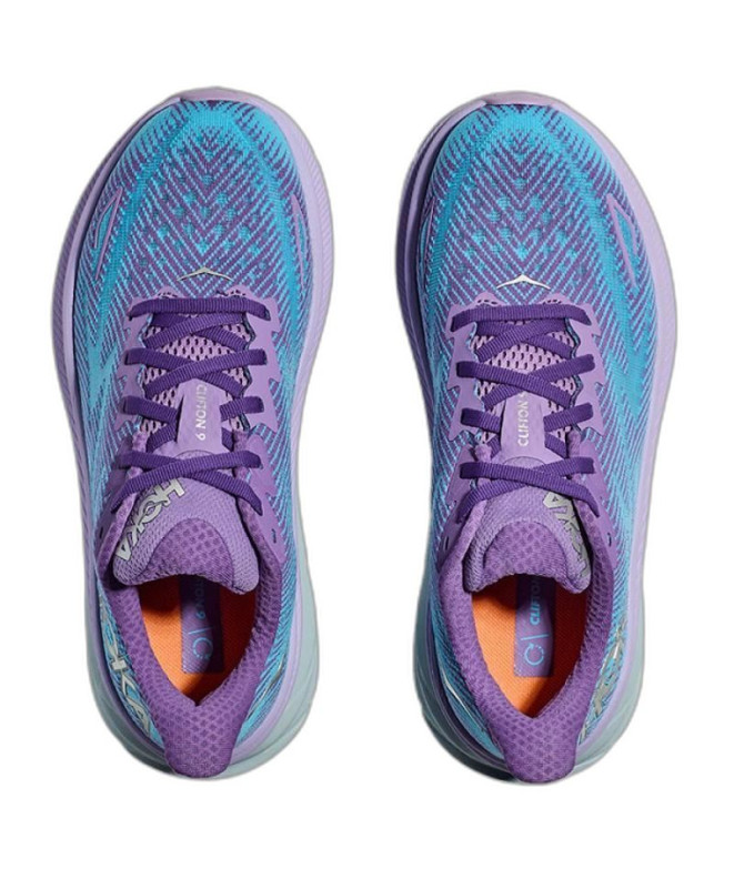 Zapatillas De Running HOKA Clifton 9 Morado Mujer