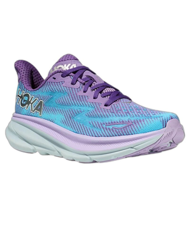 Zapatillas De Running HOKA Clifton 9 Morado Mujer
