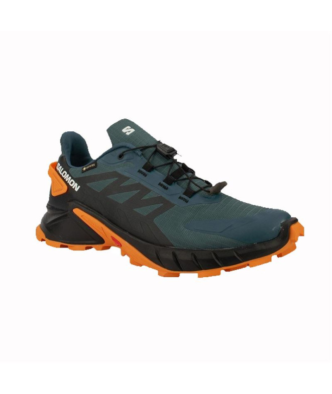 Chaussures de running Salomon Supercross 4 Gore-Tex Noir/Orange Homme